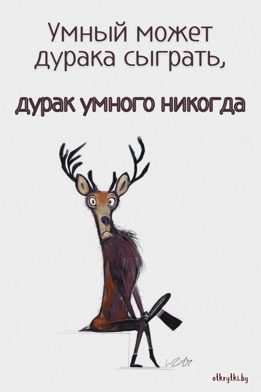 Коллекция открыток ПРО ДУРАКОВ с юмором