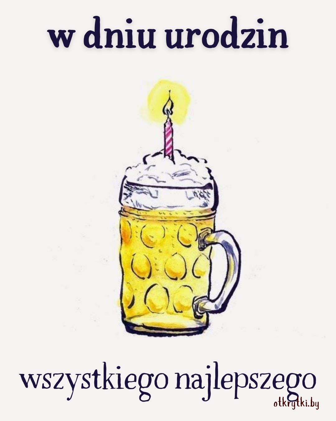 Прикольная польская открытка с днем рождения мужчине